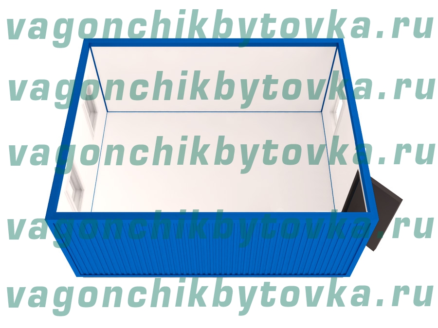 Офисный модуль, из 2-х шт вагончиков